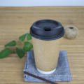 Factory direct sale disposable 8oz double wall coffee cups easy take away craft paper cup